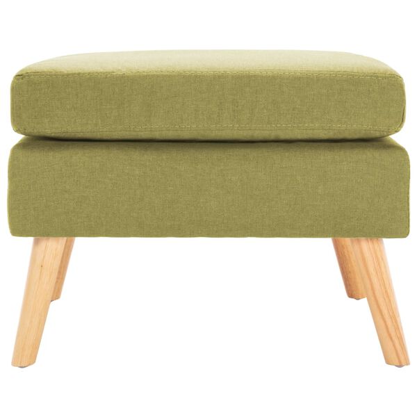 vidaXL フットスツール 布製 グリーン