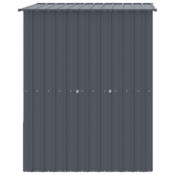 vidaXL 犬小屋 屋根付き アンスラサイト 165x153x181 cm 亜鉛メッキ鋼