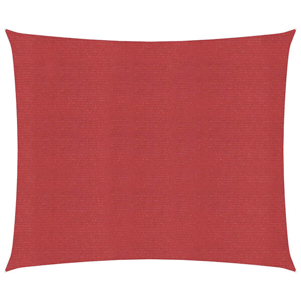 vidaXL サンシェードセイル 160g/m² レッド 4.5x4.5m 高密度ポリエチレン
