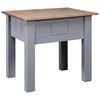 vidaXL ナイトテーブル グレー 50.5x50.5x52.5cm パイン材 パナマシリーズ
