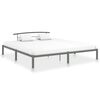 vidaXL ベッドフレーム グレー 金属製 200x200cm
