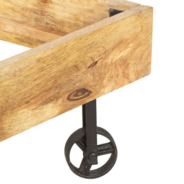 vidaXL ベッドフレーム マンゴー無垢材 180x200cm