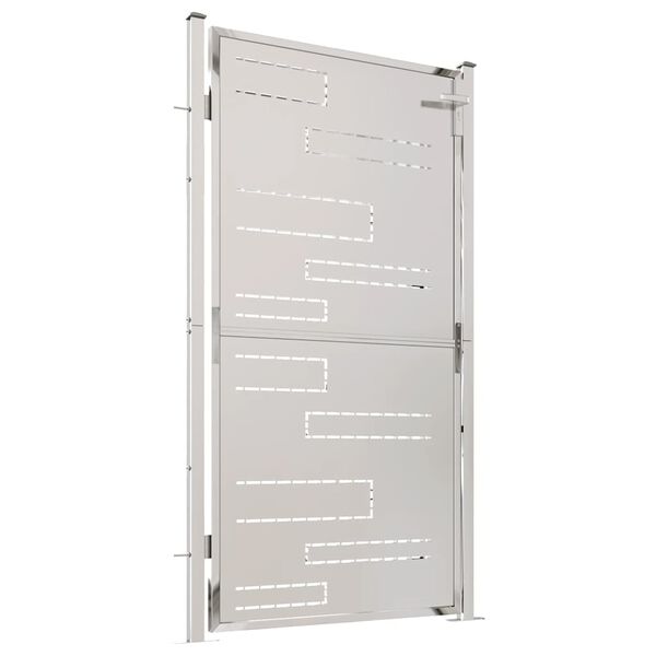 vidaXL ガーデンゲート 100x175 cm ステンレススチール