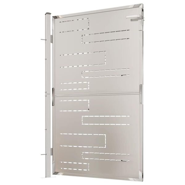 vidaXL ガーデンゲート 100x145 cm ステンレススチール