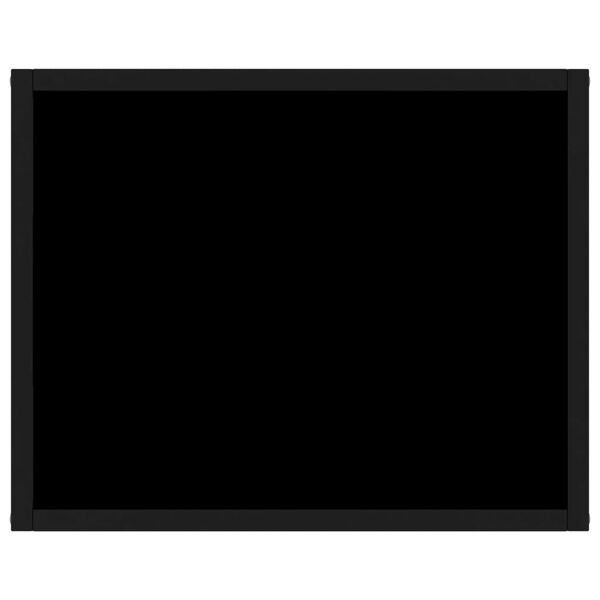 vidaXL コンソールテーブル ブラック 50x40x40cm 強化ガラス製