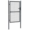 vidaXL メッシュガーデンゲート 亜鉛メッキ鋼 100x150 cm グレー