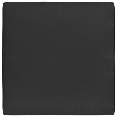 vidaXL フロアパレットソファクッション 60x61.5x6cm ブラック 布製