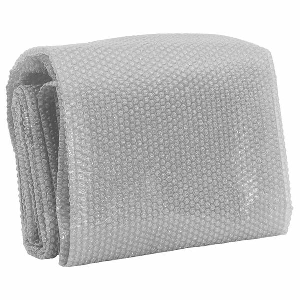 vidaXL フローティング ソーラープールフィルム PE製 455 cm グレー