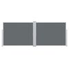 vidaXL 引き込み式サイドオーニング アントラシート 140x1000 cm
