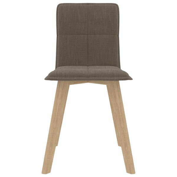 vidaXL 回転ダイニングチェア 4点 トープ 布張り