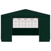 vidaXL プロ仕様 パーティーテント 側壁付き 4x4m グリーン 90g/m²