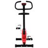 vidaXL エクササイズバイク 抵抗ベルト付き レッド