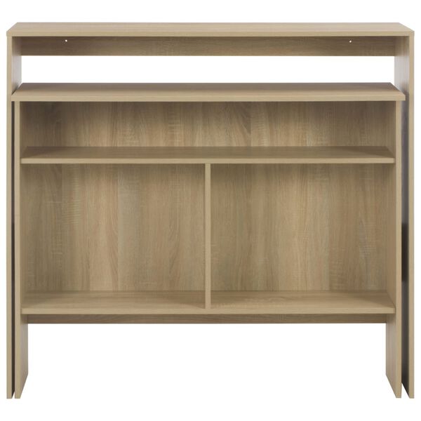 vidaXL バーテーブル テーブルトップ2点付き オーク 130x40x120cm