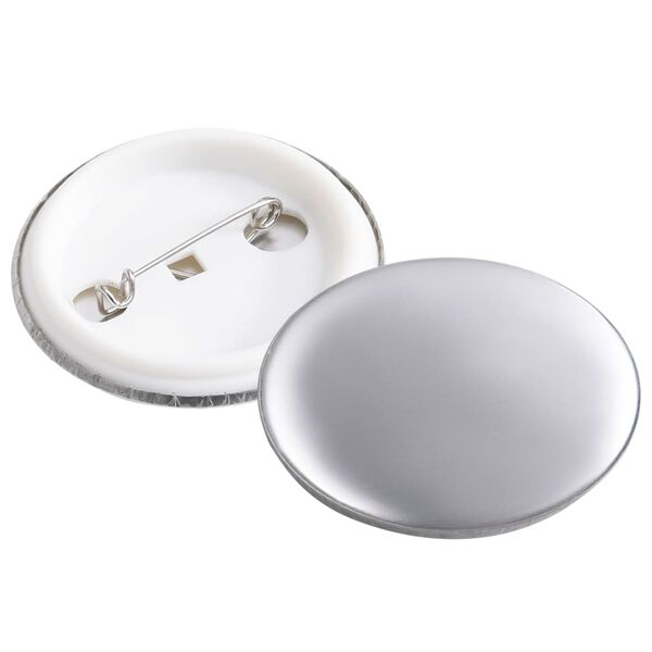 vidaXL ピンバック缶バッジパーツ 500点セット 37mm
