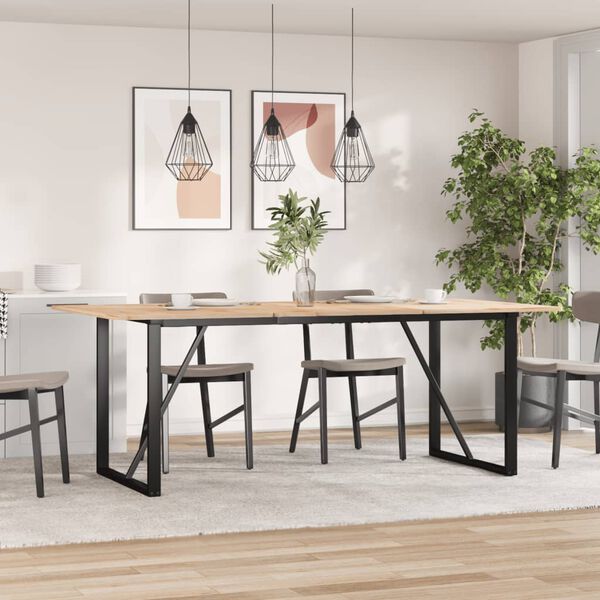 vidaXL ダイニングテーブル脚 O型フレーム 160x80x73 cm スチール