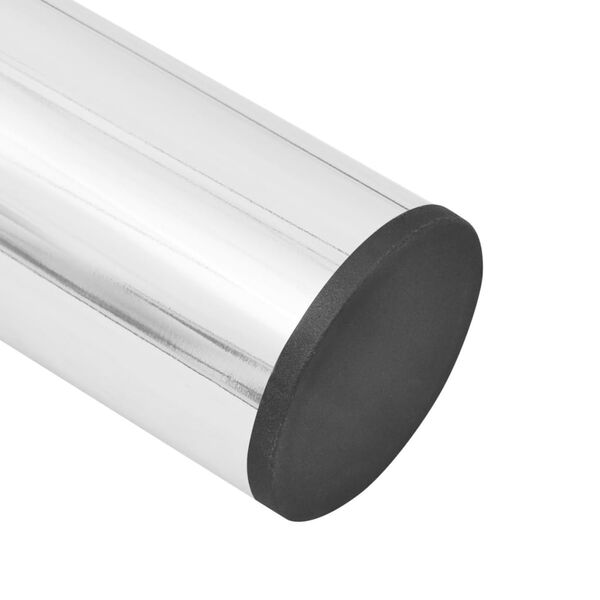 vidaXL 伸縮式テーブル脚 2点 クローム 710〜1100mm