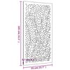 vidaXL ガーデンウォールデコレーション 105x55cm コルテン鋼 リーフデザイン