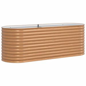 vidaXL ハイベッド ブラウン 240 x 80 x 81 cm スチール