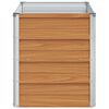 vidaXL ガーデンレイズドベッド 100x40x45 cm 亜鉛メッキ鋼製 シルバー