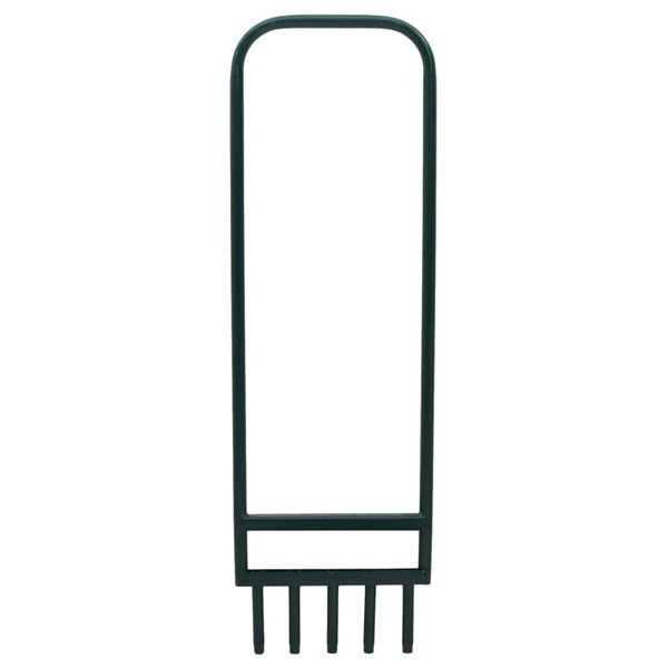 vidaXL 芝生エアレーター、中空爪5本付き、グリーン粉体塗装スチール製