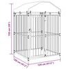 vidaXL 屋外犬小屋 屋根付き 120x120x150cm