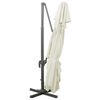 vidaXL カンチレバーガーデンパラソル ダブルトップ サンド 400x300 cm