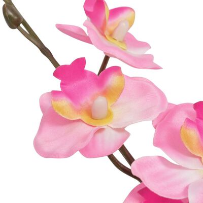 vidaXL 人工観葉植物 蘭 (ラン) ポット付き 30cm ピンク