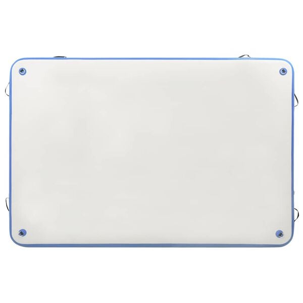 vidaXL インフレータブルフローティングデッキ ブルー＆ホワイト 200x150x15cm