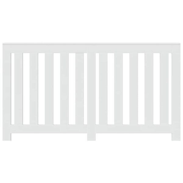 vidaXL ラジエーターカバー ホワイト 149x20x82 cm エンジニアードウッド