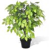 vidaXL フィカス盆栽 人工観葉植物 ポット付き 60cm