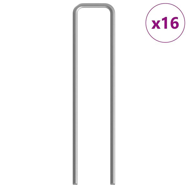 vidaXL ウサギケージ シルバー 400 x 100 x 210 cm 亜鉛めっき鋼