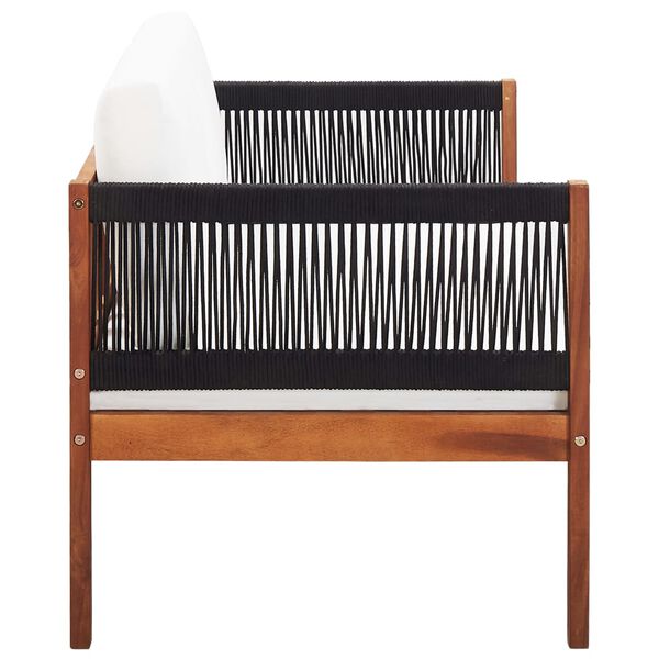 vidaXL ガーデンソファ ニ人掛け アカシア無垢材