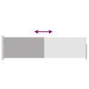vidaXL パティオ用 引き込み式サイドオーニング 140x500cm グレー