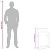 vidaXL 自立式タオル掛け ブラック 48x24x78.5 cm 鉄製