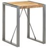 vidaXL ダイニングテーブル 60x60x75cm マンゴー無垢材 (粗目)