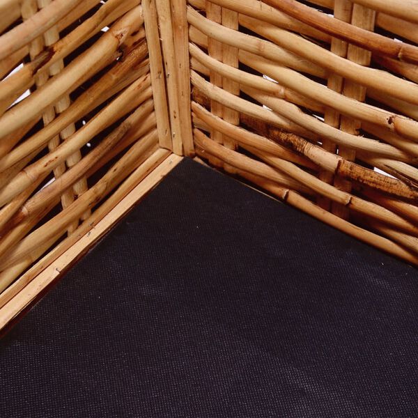 vidaXL 2人掛けソファ 天然ラタン製