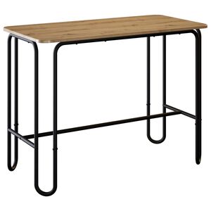 vidaXL ダイニングテーブル 100 x 50 x 75 cm エンジニアードウッド アーティザンオーク 長方形