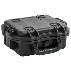 vidaXL ポータブルフライトケース ブラック 30x24.5x12.5 cm PP