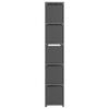 vidaXL 15キューブ ディスプレイシェルフ グレー 103x30x175.5cm 布製