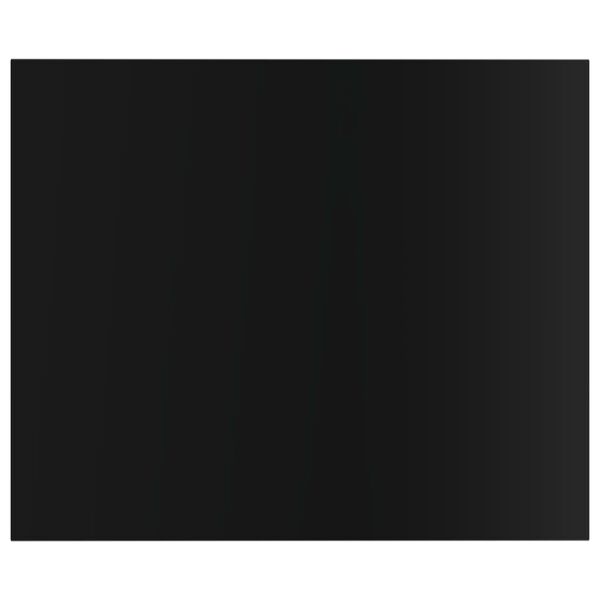 vidaXL 本棚ボード 8点 ハイグロスブラック 60x50x1.5cm エンジニアリングウッド