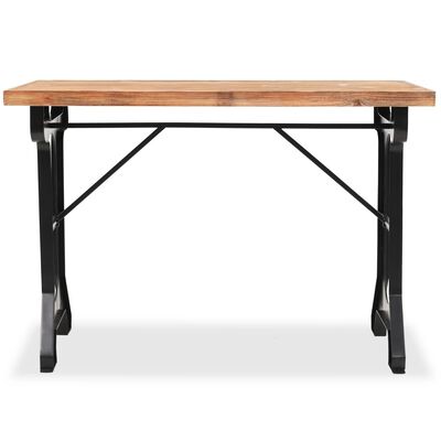 vidaXL ダイニングテーブル モミ無垢材のテーブルトップ 122x65x82cm