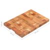 vidaXL まな板 50x34x3.8cm アカシア無垢材