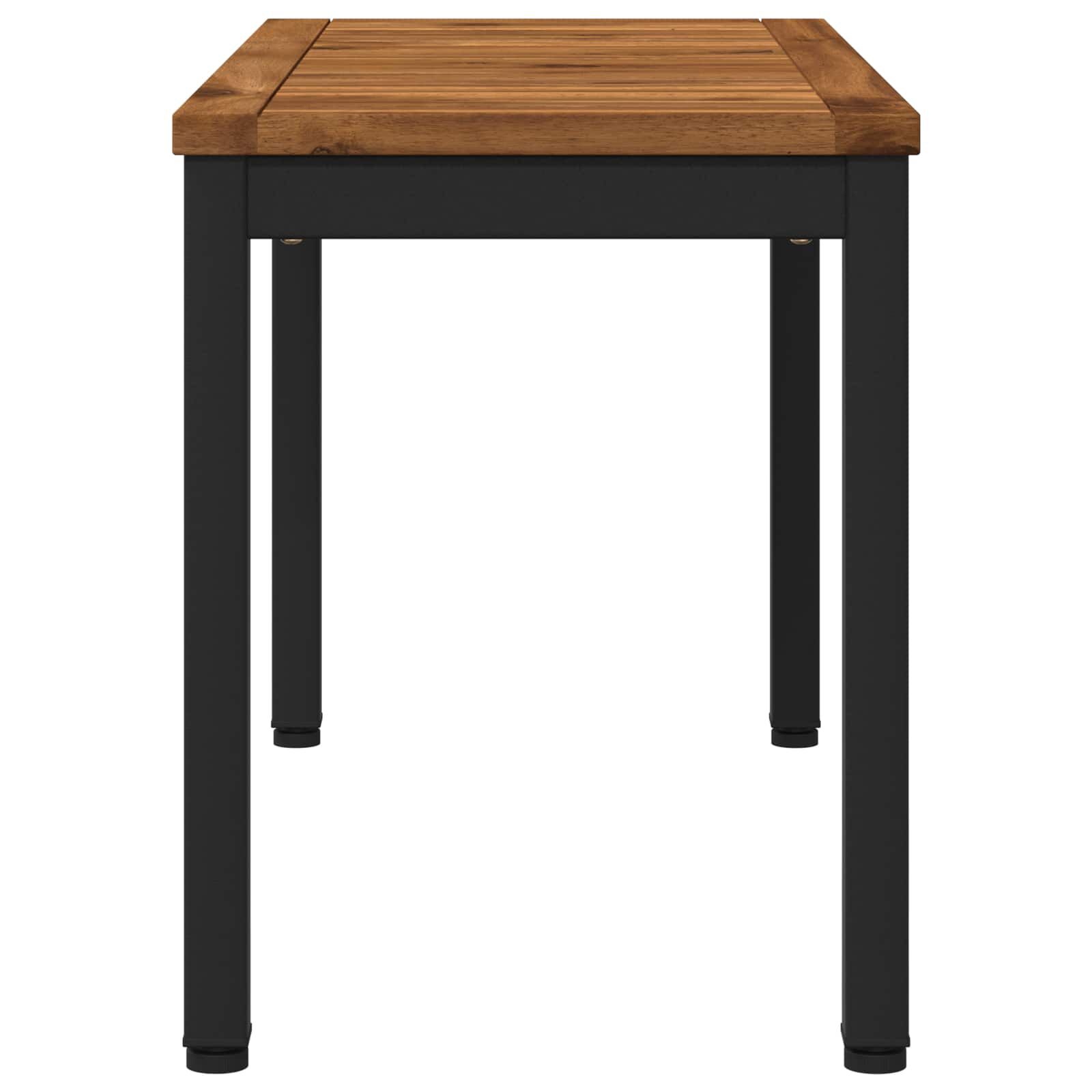 vidaXL ガーデンベンチ 80.5 x 35 x 45 cm ソリッドアカシアウッド
