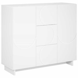 vidaXL サイドボード ホワイト 85.5 x 31 x 75 cm エンジニアードウッド