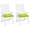 vidaXL チェアクッション 2点 ブライトグリーン 40x40x7cm オックスフォードファブリック