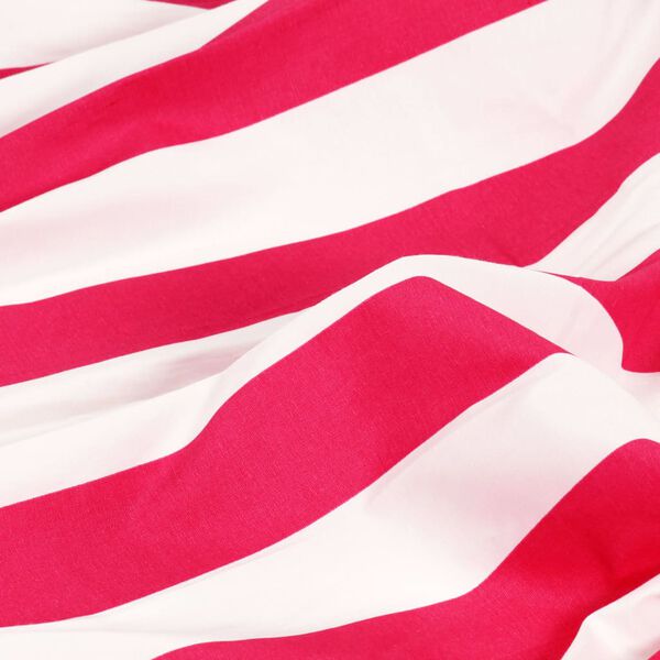 vidaXL カーテン 2面タイプ 140x175cm 金属リング付き 布 ピンク＆ストライプ柄