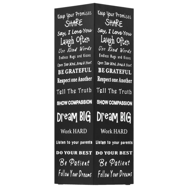 vidaXL 傘立て テキストデザイン スチール製 ブラック