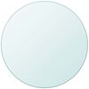 vidaXL テーブルトップ 強化ガラス 円型 400mm