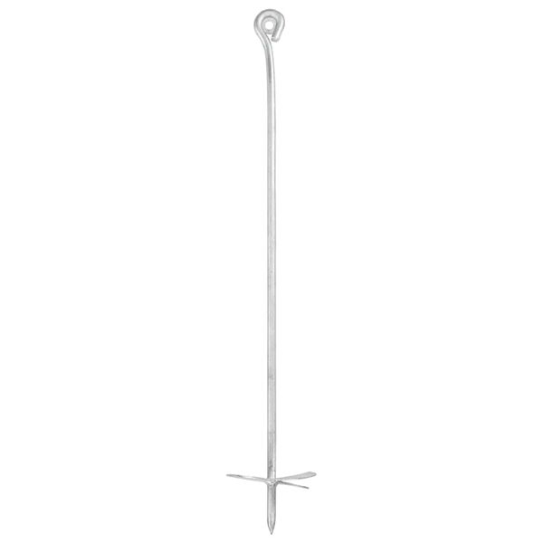 vidaXL アースアンカー 4点 10x60cm 亜鉛メッキ金属