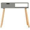 vidaXL コンソールテーブル グレー 80x30x72cm パイン無垢材